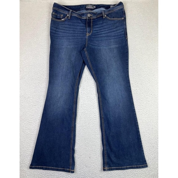 torrid Denim - Torrid Luxe Slim Boot Jeans Womens 18R Blue Medium Wash Mid Rise Stretch Denim